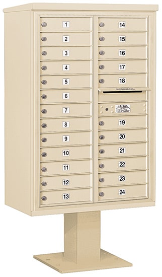 3413D24 Salsbury Commercial 4C Pedestal Mailboxes