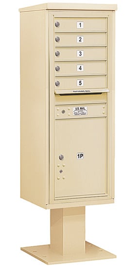 3413S05 Salsbury Commercial 4C Pedestal Mailboxes