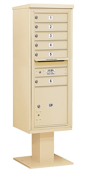3413S06 Salsbury Commercial 4C Pedestal Mailboxes