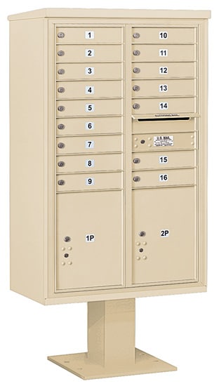 3414D16 Salsbury Commercial 4C Pedestal Mailboxes