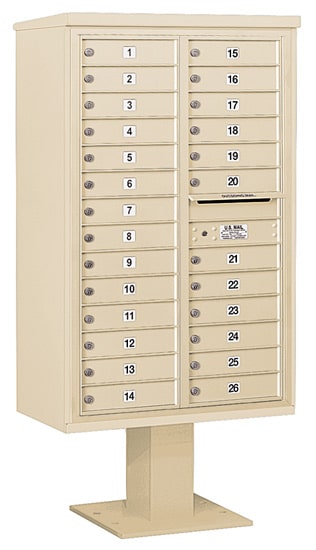3414D26 Salsbury Commercial 4C Pedestal Mailboxes