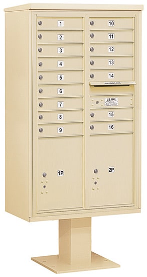 3415D16 Salsbury Commercial 4C Pedestal Mailboxes