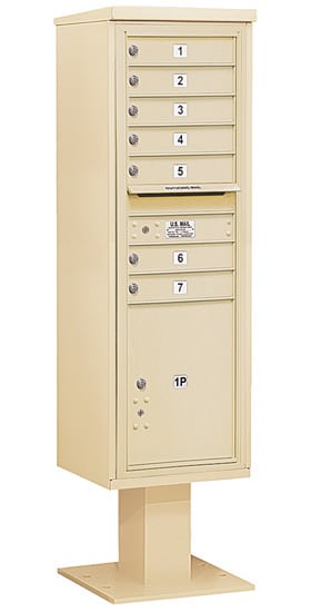 3415S07 Salsbury Commercial 4C Pedestal Mailboxes