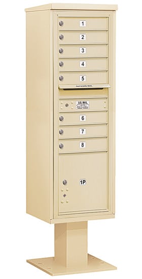 3415S08 Salsbury Commercial 4C Pedestal Mailboxes