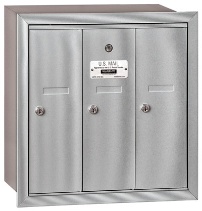 Powder Coat Salsbury 3 Door Vertical Mailbox Product Image
