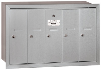 Powder Coat Salsbury 5 Door Vertical Mailbox Product Image