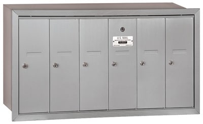 Powder Coat Salsbury 6 Door Vertical Mailbox Product Image