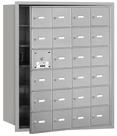 24 Door Front Loading 3624 Salsbury 4B+ Horizontal Mailboxes (23 Tenant Doors and 1 Master Door) Product Image