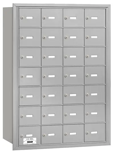 3628 Rear Loading Salsbury Horizontal Mailboxes