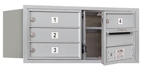 Salsbury 4C Mailboxes 3703D-04 Aluminum