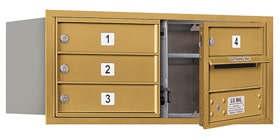 Salsbury 4C Mailboxes 3703D-04 Gold