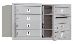 Salsbury 4C Mailboxes 3704D-06 Aluminum