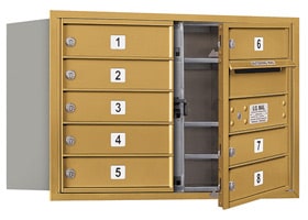 Salsbury 4C Mailboxes 3705D-08 Gold