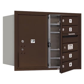 Salsbury 4C Mailboxes 3706D-04 Bronze