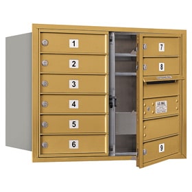 Salsbury 4C Mailboxes 3706D-09 Gold