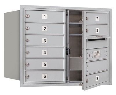 3706D-09 Front Loading Salsbury 4C Horizontal Mailboxes Product Image