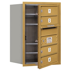 Salsbury 4C Mailboxes 3706S-04 Gold