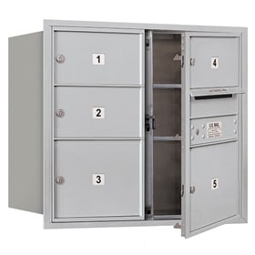 Salsbury 4C Mailboxes 3707D-05 Aluminum