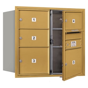 Salsbury 4C Mailboxes 3707D-05 Gold