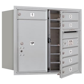 Salsbury 4C Mailboxes 3707D-06 Aluminum