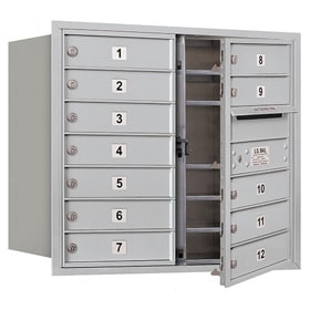Salsbury 4C Mailboxes 3707D-12 Aluminum