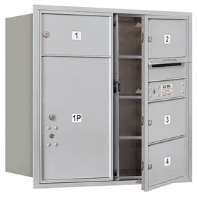 Salsbury 4C Mailboxes 3708D-04 Aluminum