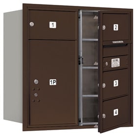 Salsbury 4C Mailboxes 3708D-04 Bronze