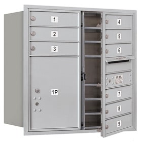 Salsbury 4C Mailboxes 3708D-09 Aluminum