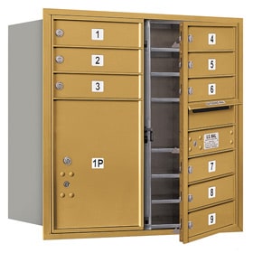 Salsbury 4C Mailboxes 3708D-09 Gold