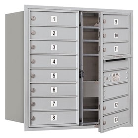 Salsbury 4C Mailboxes 3708D-13 Aluminum