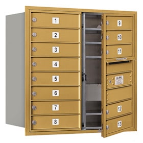 Salsbury 4C Mailboxes 3708D-13 Gold