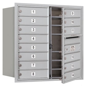 Salsbury 4C Mailboxes 3708D-14 Aluminum