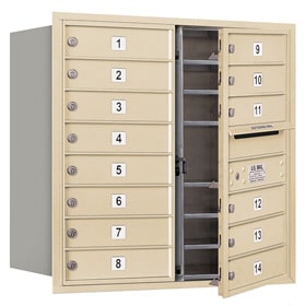 Salsbury 4C Mailboxes 3708D-14 Sandstone