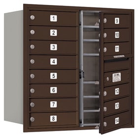 Salsbury 4C Mailboxes 3708D-14 Bronze