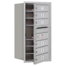 Salsbury 4C Mailboxes 3708S-06 Aluminum