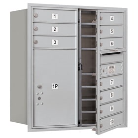 Salsbury 4C Mailboxes 3709D-10 Aluminum