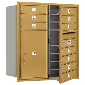 Salsbury 4C Mailboxes 3709D-10 Gold