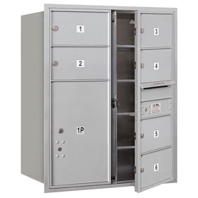 Salsbury 4C Mailboxes 3710D-06 Aluminum