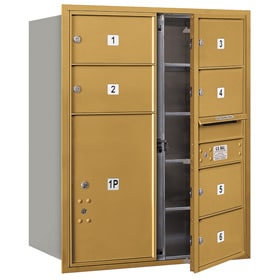 Salsbury 4C Mailboxes 3710D-06 Gold