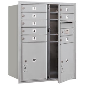 Salsbury 4C Mailboxes 3710D-08 Aluminum
