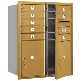 Salsbury 4C Mailboxes 3710D-08 Gold