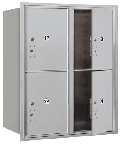 3710D-4P Front Loading Salsbury 4C Horizontal Mailboxes Product Image