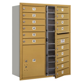 Salsbury 4C Mailboxes 3711D-15 Gold