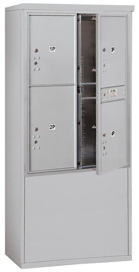 3711D4P Free Standing Commercial 4C Mailboxes