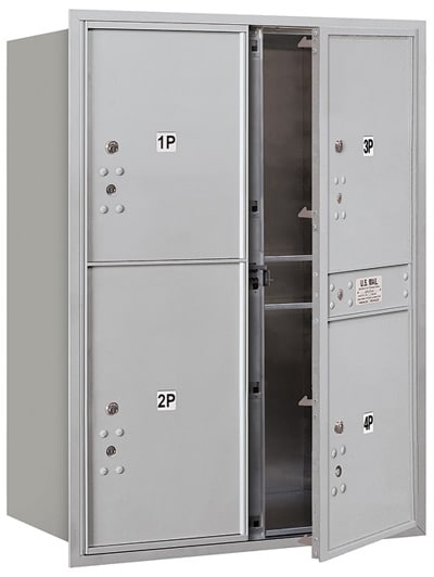 3711D-4P Front Loading Salsbury 4C Horizontal Mailboxes Product Image