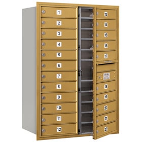 Salsbury 4C Mailboxes 3712D-22 Gold