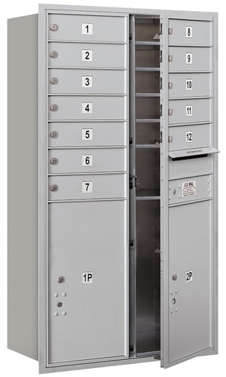 3713D12 Front Loading Commercial 4C Mailboxes