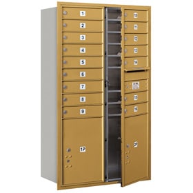 Salsbury 4C Mailboxes 3714D-16 Gold