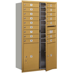 Salsbury 4C Mailboxes 3715D-16 Gold
