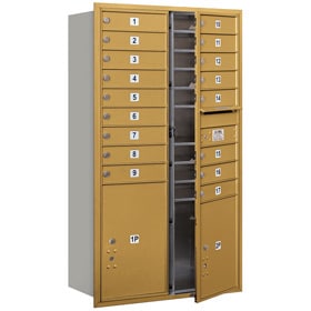 Salsbury 4C Mailboxes 3715D-17 Gold